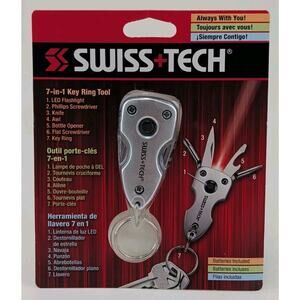 Swiss + Tech 7 in 1 Key Ring Multi - Tool (KMTCSSV-NA)